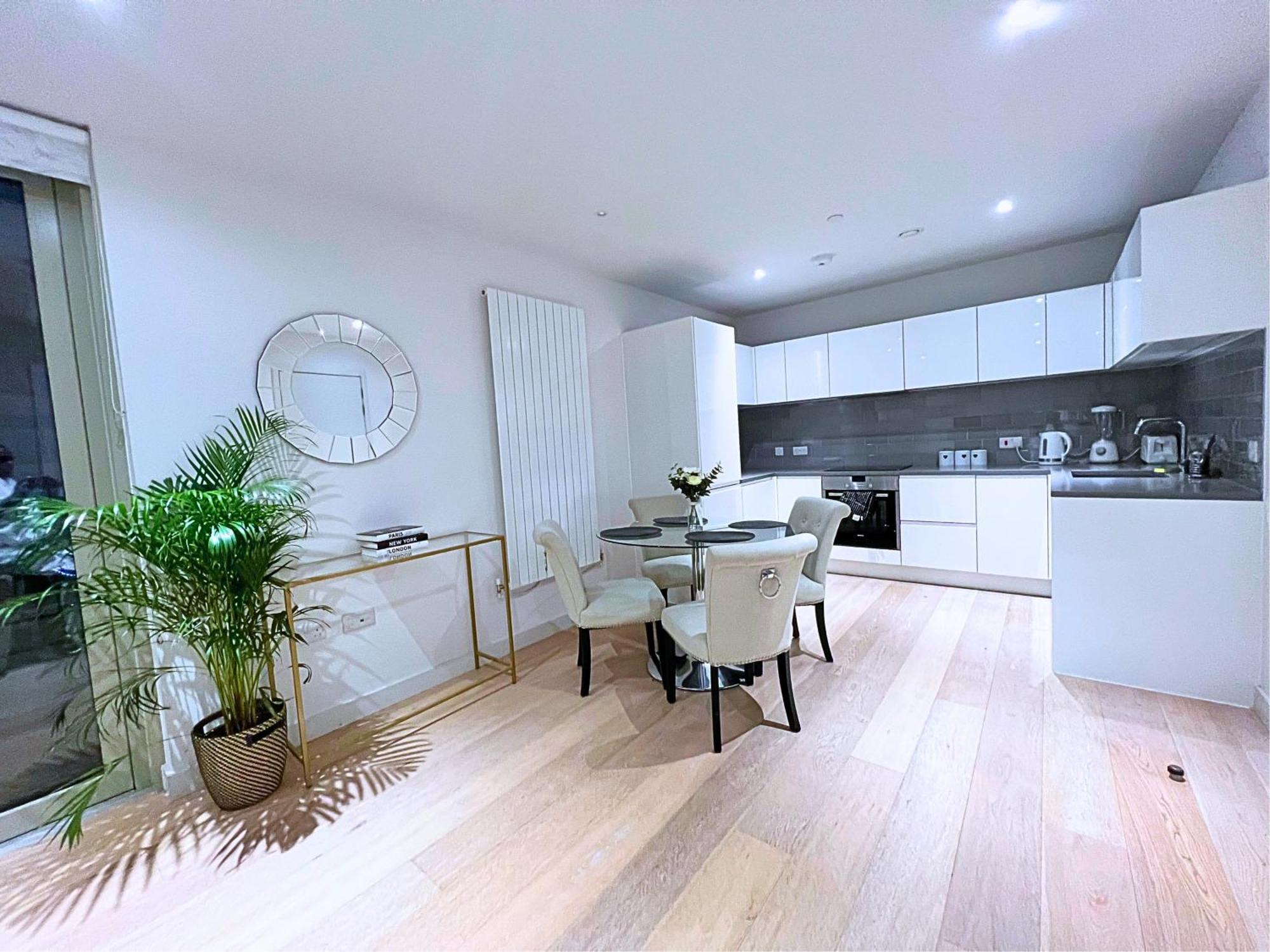 Stylish Apartment Docklands Londen Buitenkant foto
